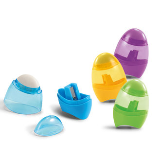 Temperówka. PS. Z gumką i pojemnikiem. 41 x 60 x 23 mm 93621